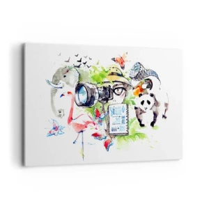 Canvastavla - Bild på duk - I resenärens objektiv - 120x80 cm