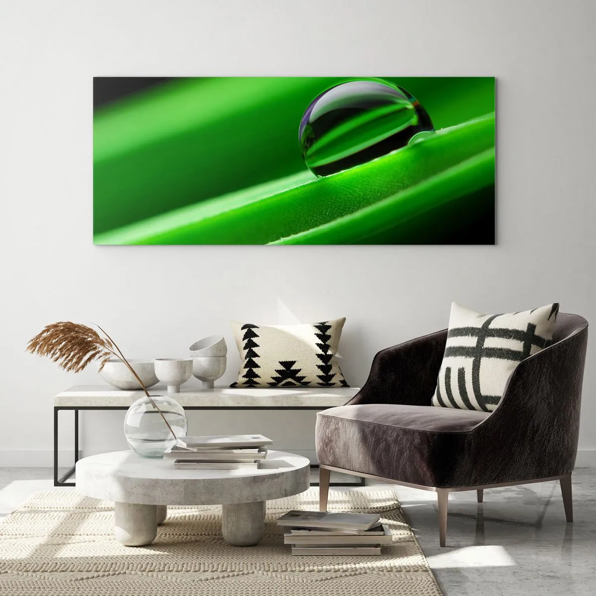 Glastavla - Bild på glas - Livet på nära håll - 120x50 cm