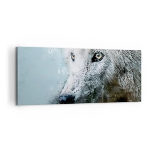 Canvastavla - Bild på duk - Lär känna vargsjälen - 120x50 cm