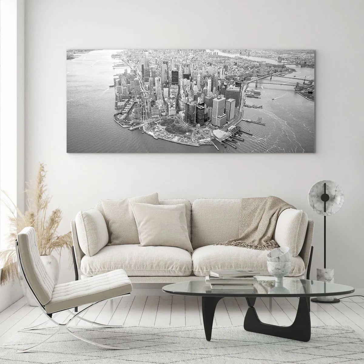 Glastavla - Bild på glas - Hur man inte älskar? - 100x40 cm
