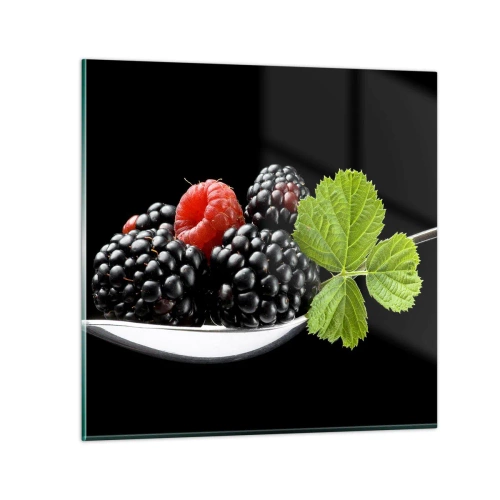 Glastavla - Bild på glas - Fräschhetens smak - 50x50 cm