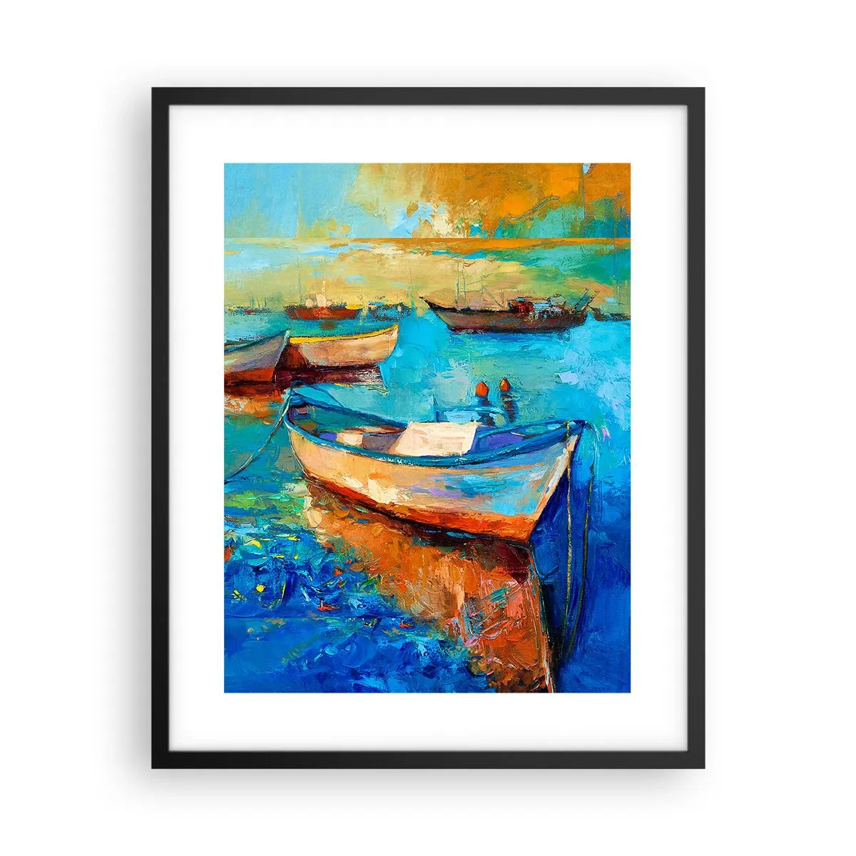 Affisch i svart ram - I en sydlig vik - 40x50 cm
