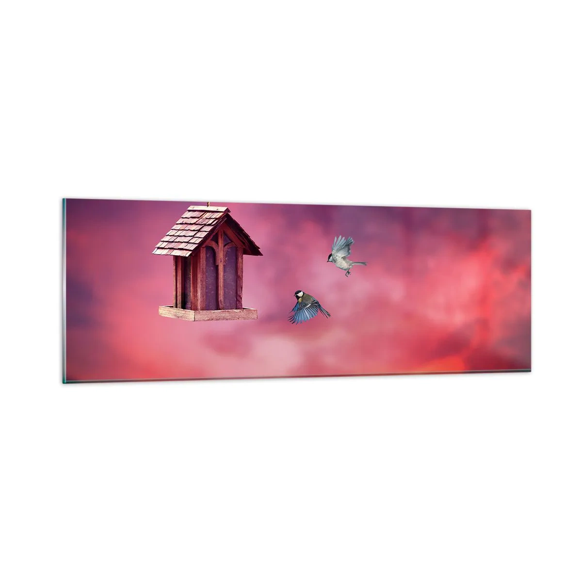 Glastavla - Bild på glas - Inbjudan till middag - 90x30 cm