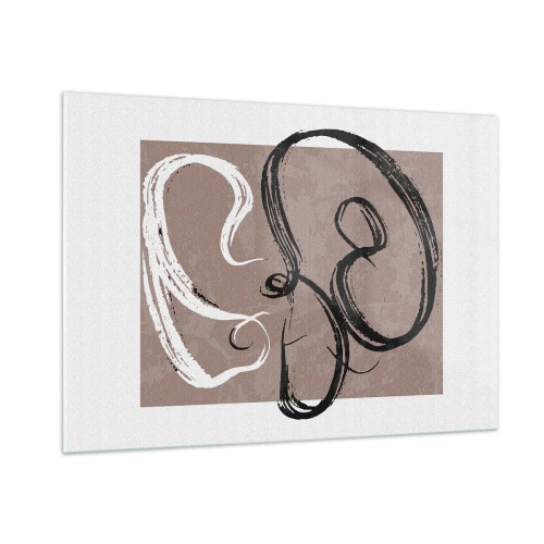 Glastavla - Bild på glas - Komposition - sökande efter fullständighet - 100x70 cm