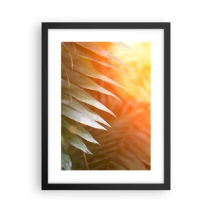 Affisch i svart ram - En morgon i djungeln - 30x40 cm