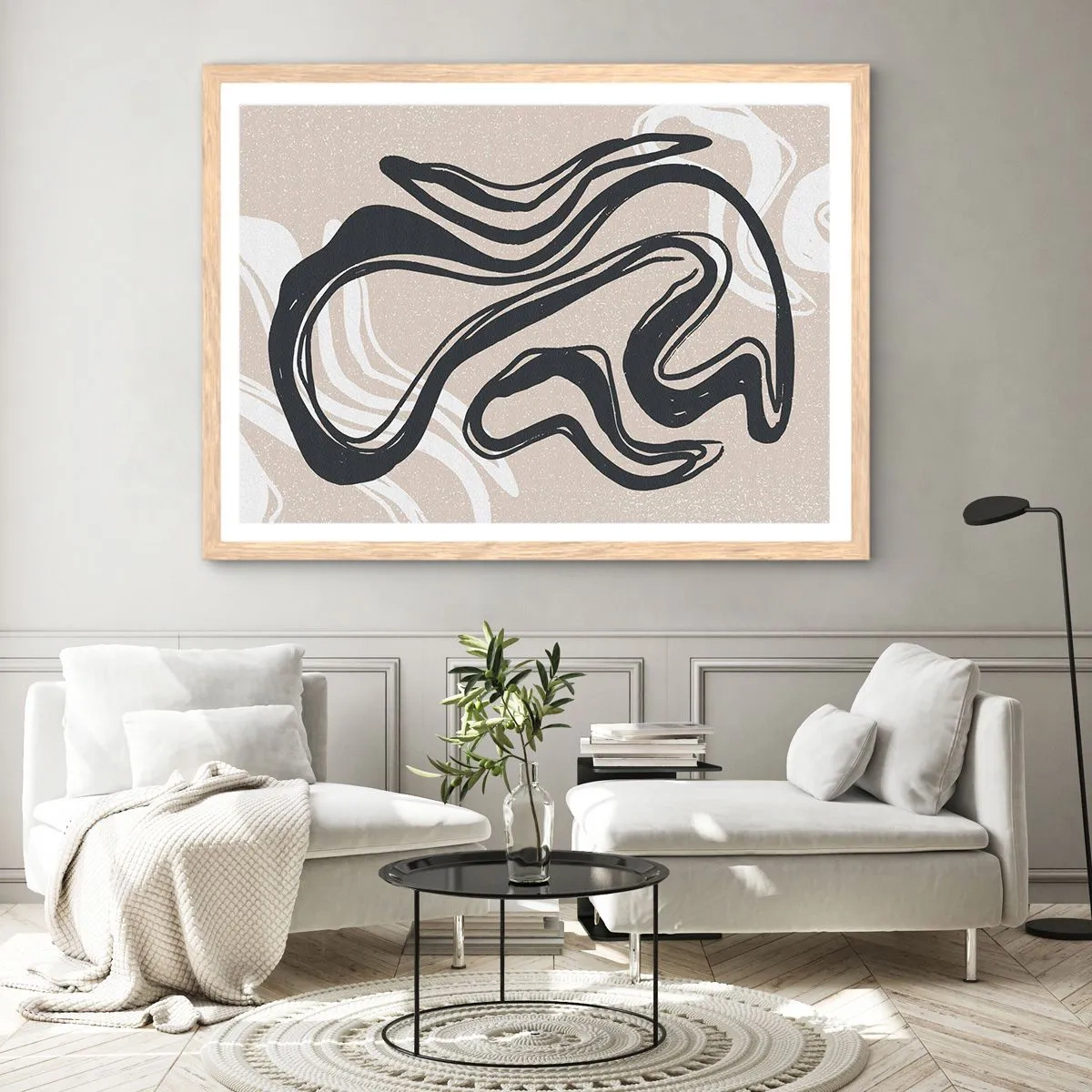 Affisch i ram av ljusek - Mångfaldigt uttryck - 70x50 cm