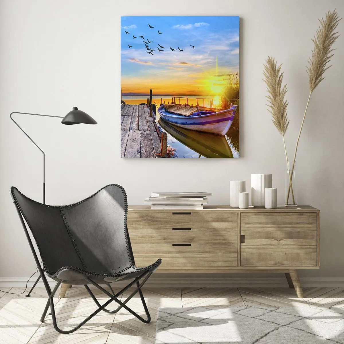 Glastavla - Bild på glas - Adjö, vi ses imorgon - 50x70 cm