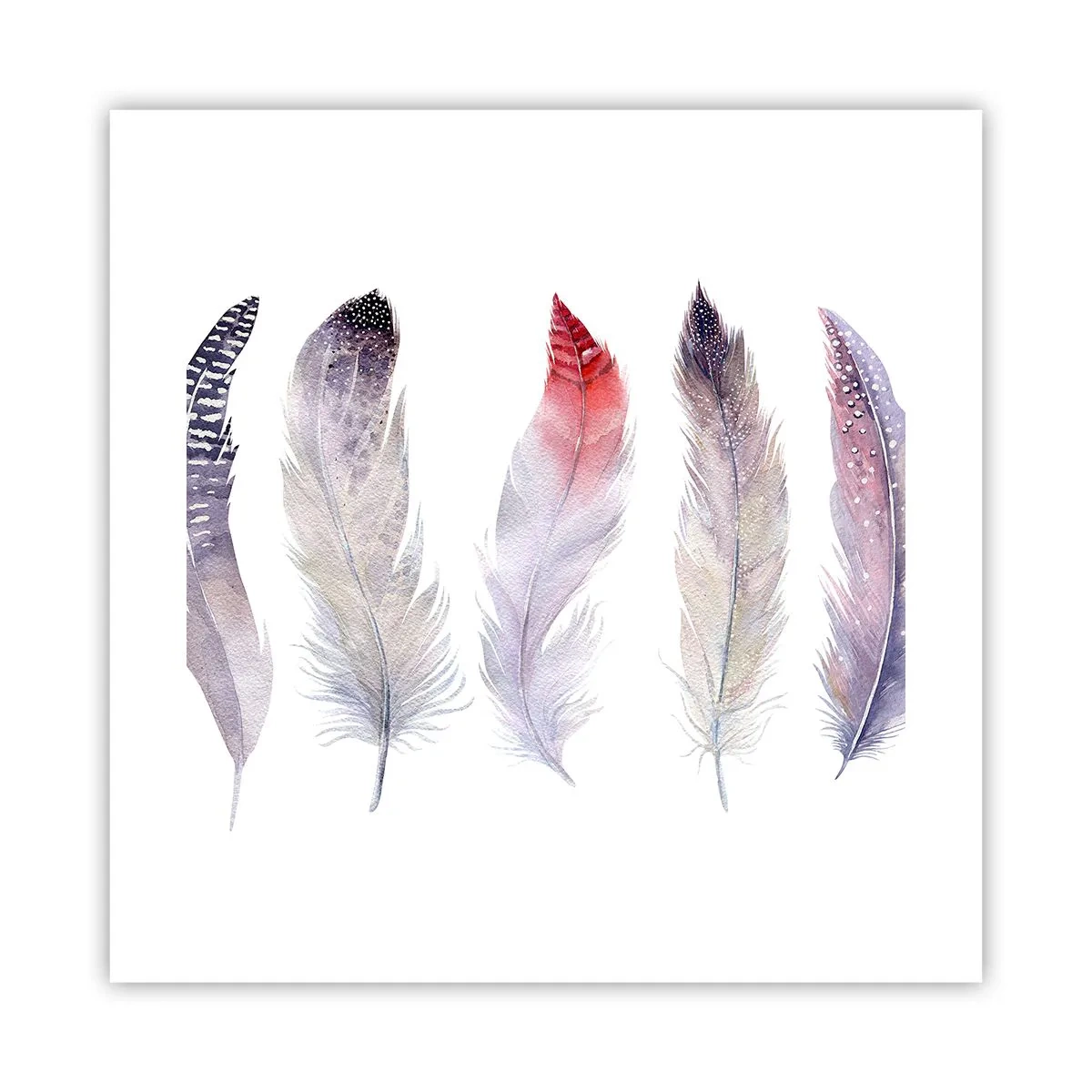 Affisch - Fin som färgrik dimma - 40x40 cm