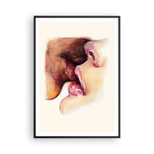 Affisch i svart ram - Som dag och natt, jord och himmel - 70x100 cm