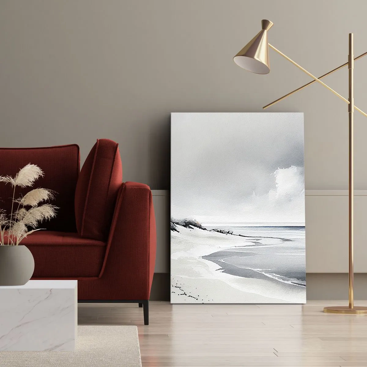Canvastavla - Bild på duk - Alltid tillsammans - 45x80 cm