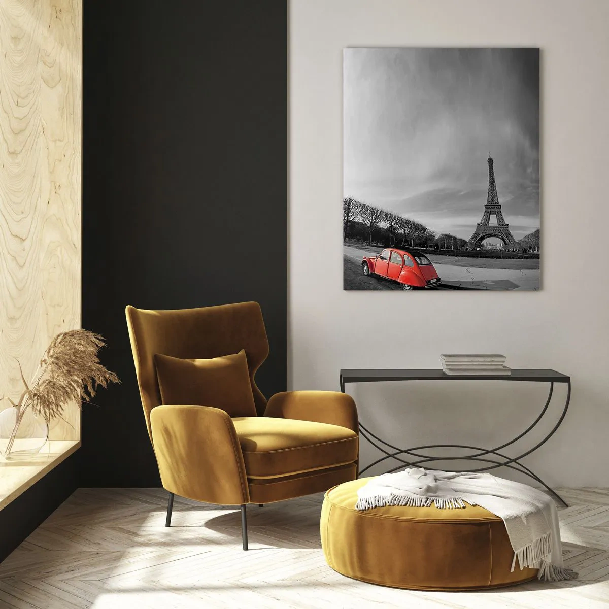 Glastavla - Bild på glas - Mera parisianskt än själva Paris - 50x70 cm