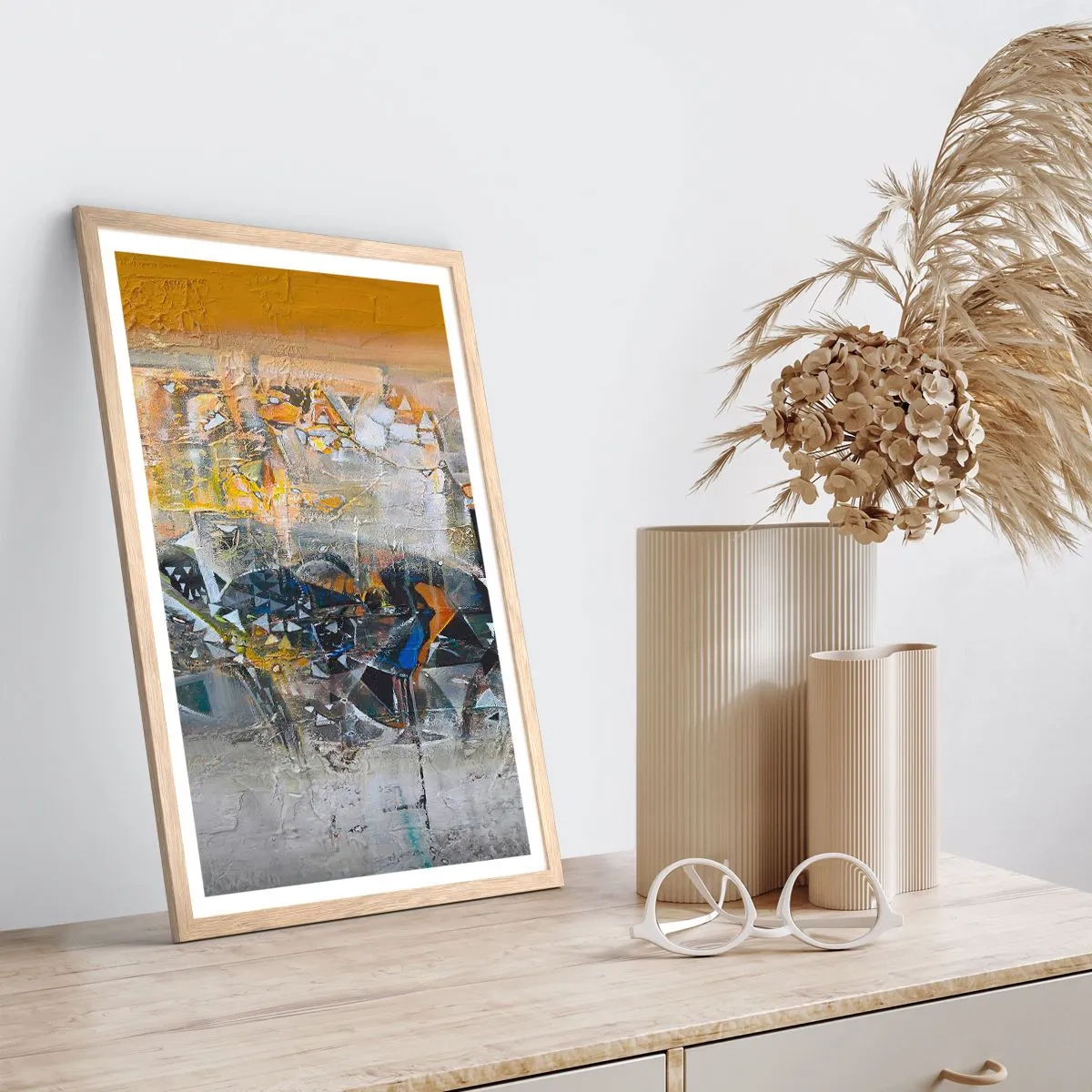 Affisch i ram av ljusek - Allt blir bra - 61x91 cm