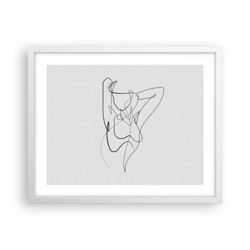 Affisch i vit ram - Hurdan du är... - 50x40 cm