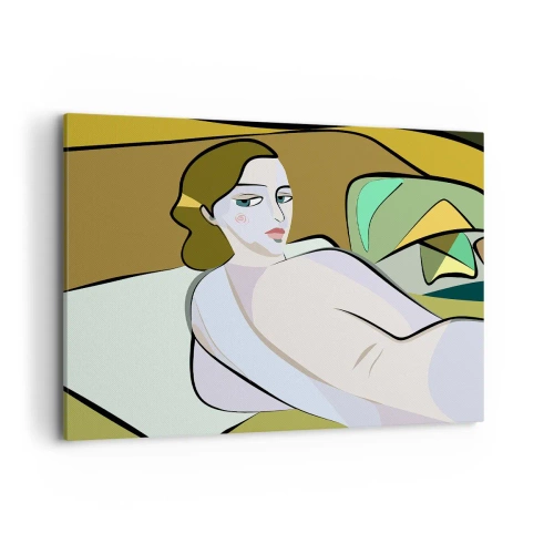 Canvastavla - Bild på duk - Intim porträtt - 100x70 cm