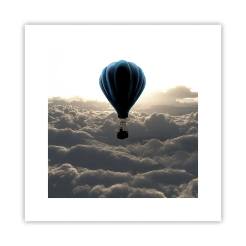 Affisch - Vandrare över molnen - 30x30 cm