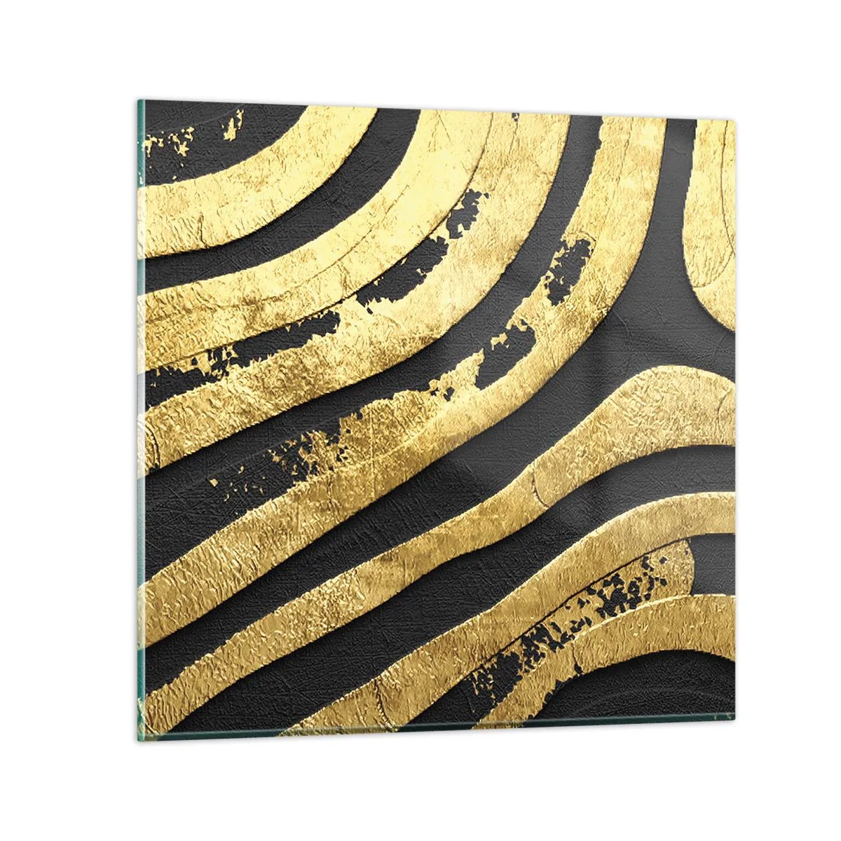 Glastavla - Bild på glas - Allt flyter - 40x40 cm