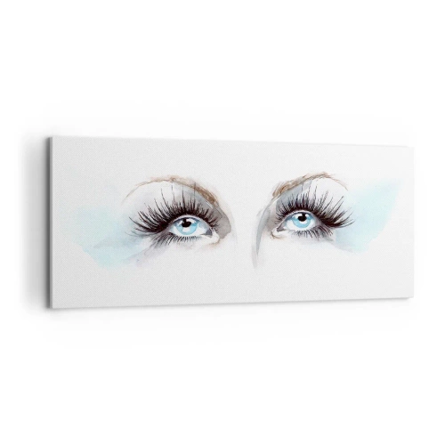 Canvastavla - Bild på duk - En ängels ögon? - 100x40 cm