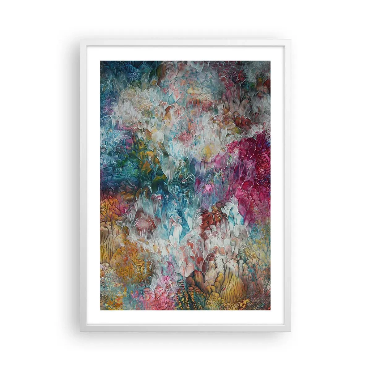 Affisch i vit ram - I full blom - 50x70 cm