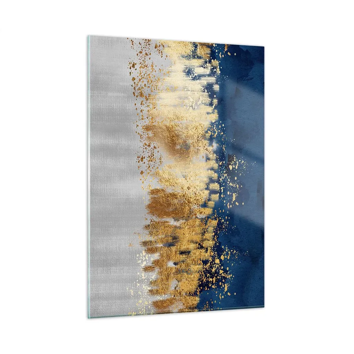 Glastavla - Bild på glas - Modern komposition med blixt - 50x70 cm