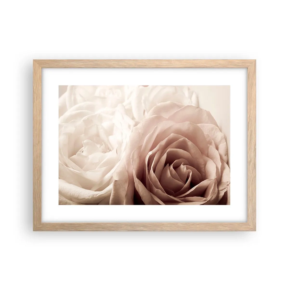 Affisch i ram av ljusek - I hjärtat av en ros - 40x30 cm