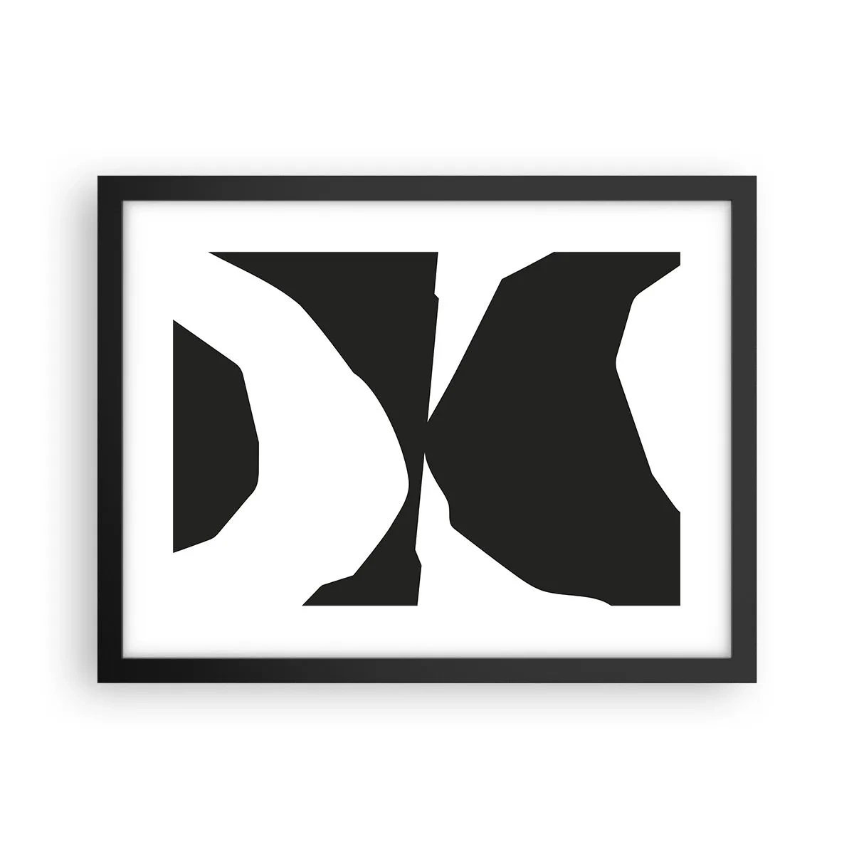 Affisch i svart ram - Positiv-negativ - 40x30 cm