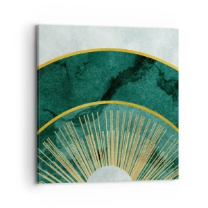 Canvastavla - Bild på duk - Ett annorlunda solsystem - 70x70 cm