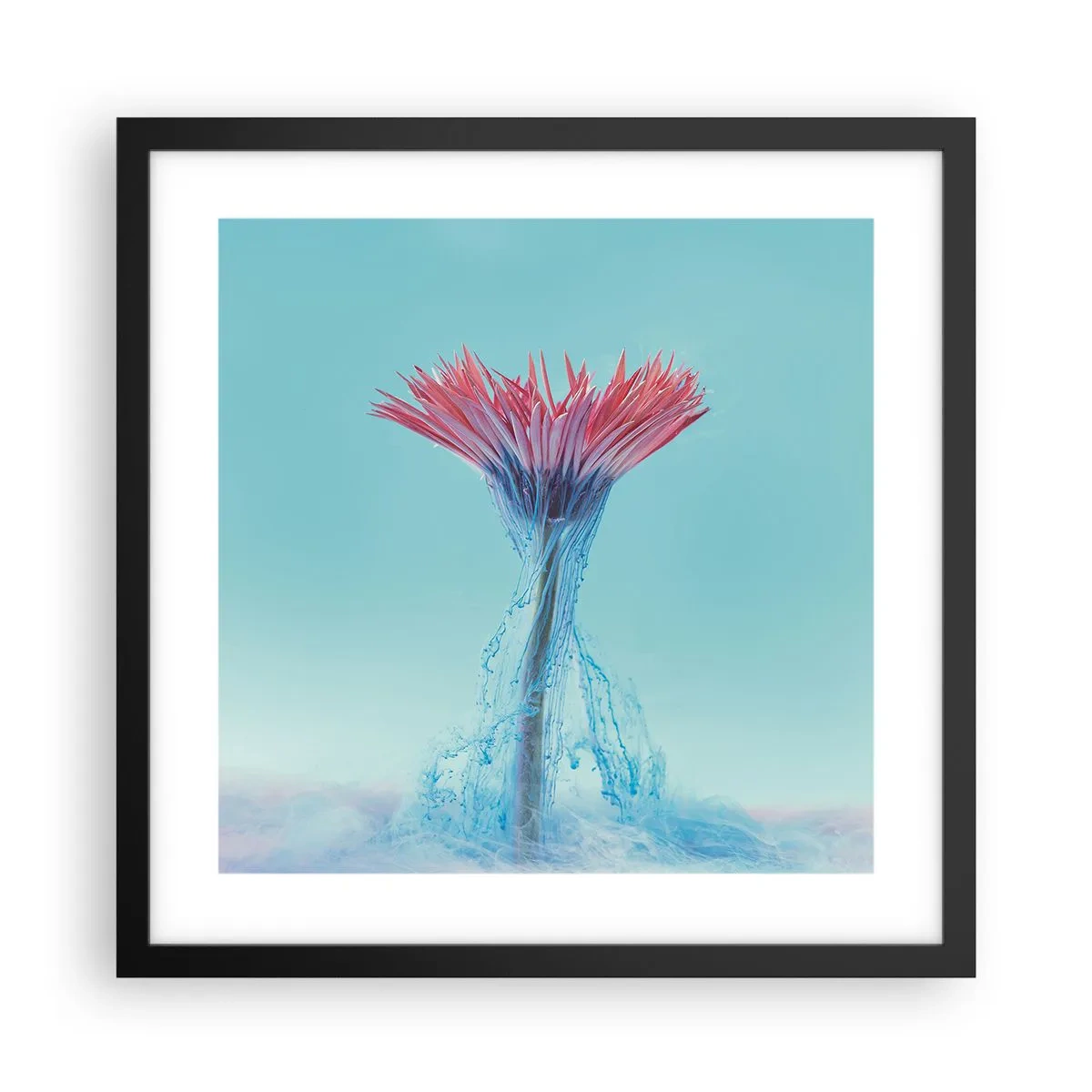 Affisch i svart ram - I upplivande famn - 40x40 cm