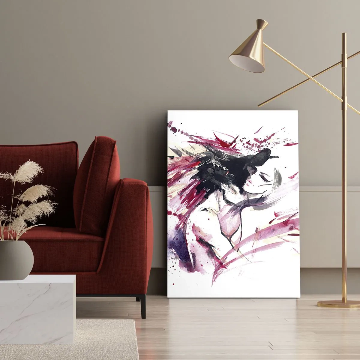 Canvastavla - Bild på duk - Kärleksfull uppfyllelse - 50x70 cm
