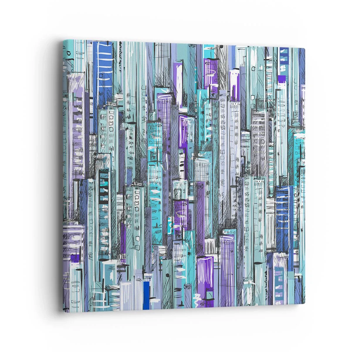 Canvastavla - Bild på duk - Blått från himlen - 40x40 cm