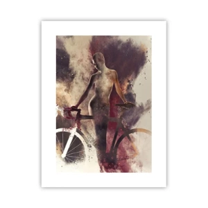 Affisch - Cyklelsjäl i marmorform - 30x40 cm