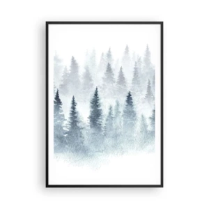 Affisch i svart ram - Insvepta i dimma - 70x100 cm