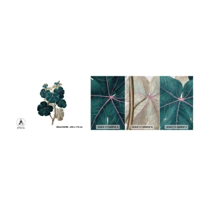 Provbit av fototapet Premium Canvas - Från ett gammalt herbarium - Växt, Löv, Botanik - 100x30 cm