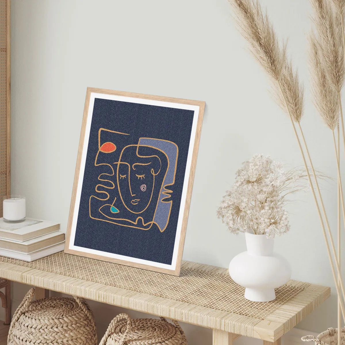 Affisch i ram av ljusek - I drömmarnas värld - 30x40 cm