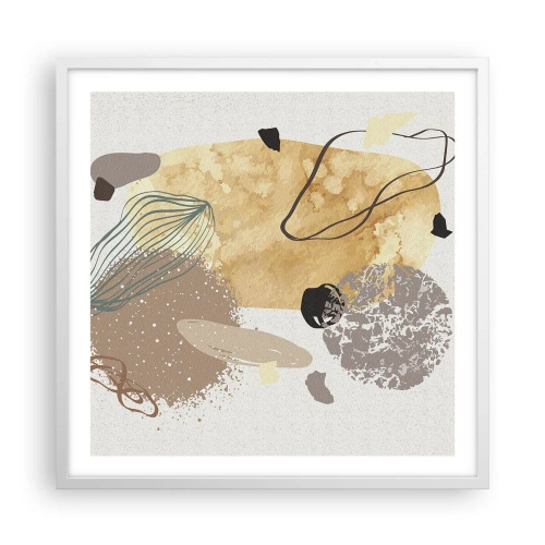 Affisch i vit ram - Olika former - 60x60 cm