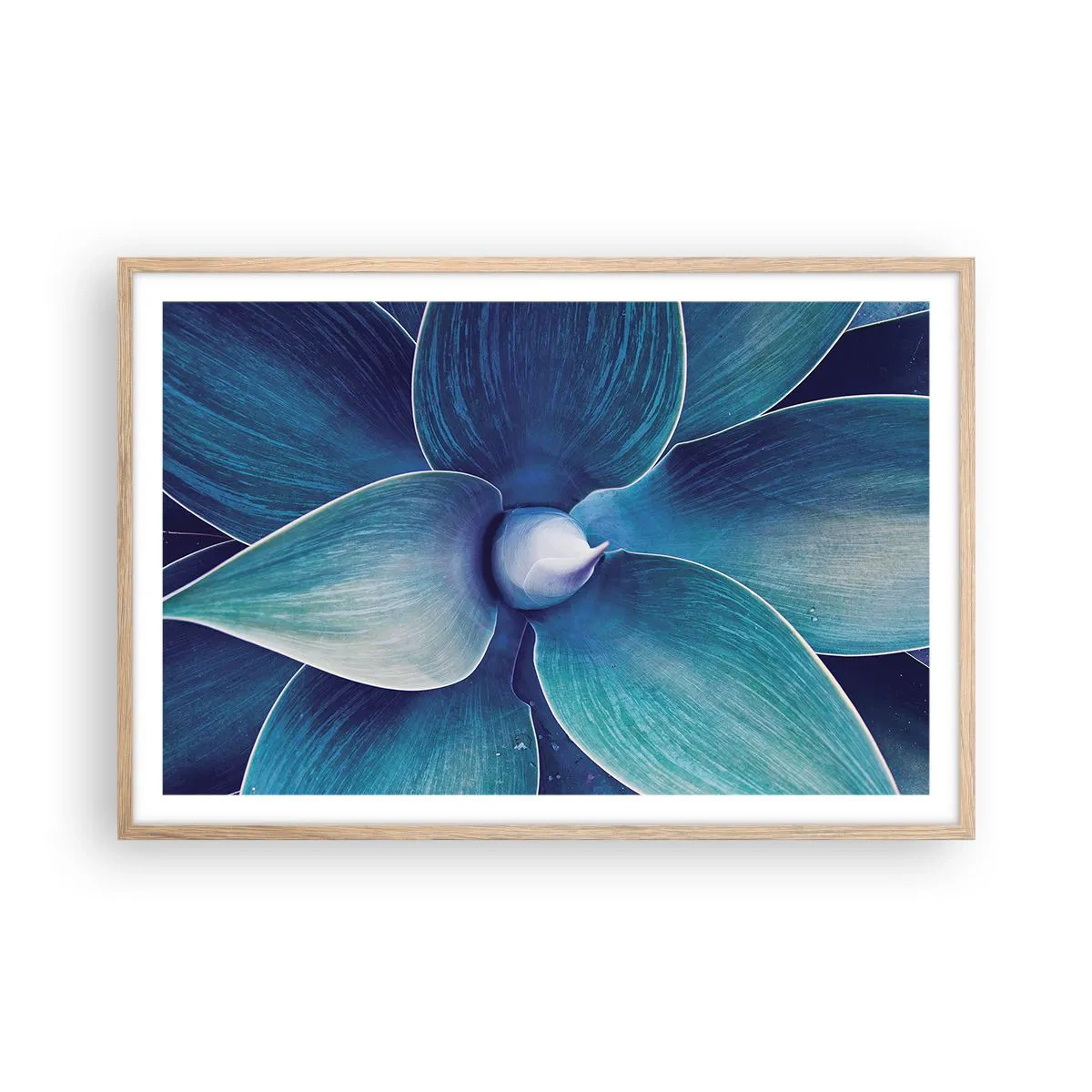 Affisch i ram av ljusek - Blått från himlen - 91x61 cm