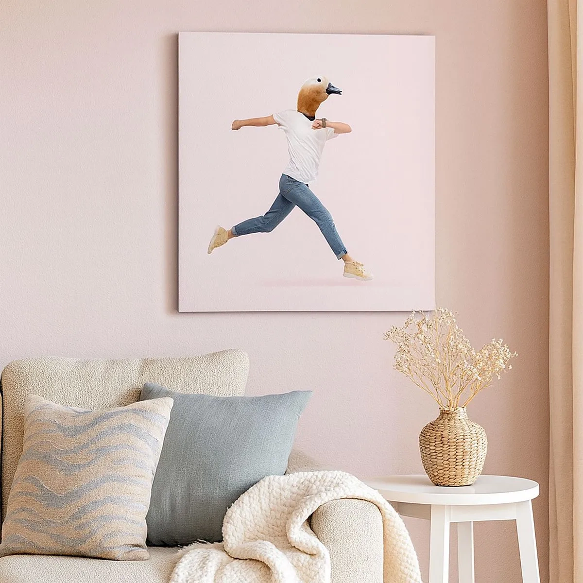 Canvastavla - Bild på duk - En nypa absurd - 30x30 cm