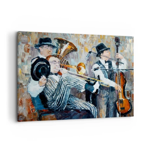Canvastavla - Bild på duk - Hela den jazzmusiken - 100x70 cm