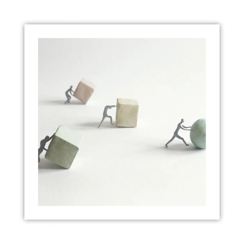 Affisch - Livet leker - 50x50 cm