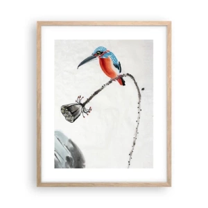 Affisch i ram av ljusek - Ängens liv - 40x50 cm