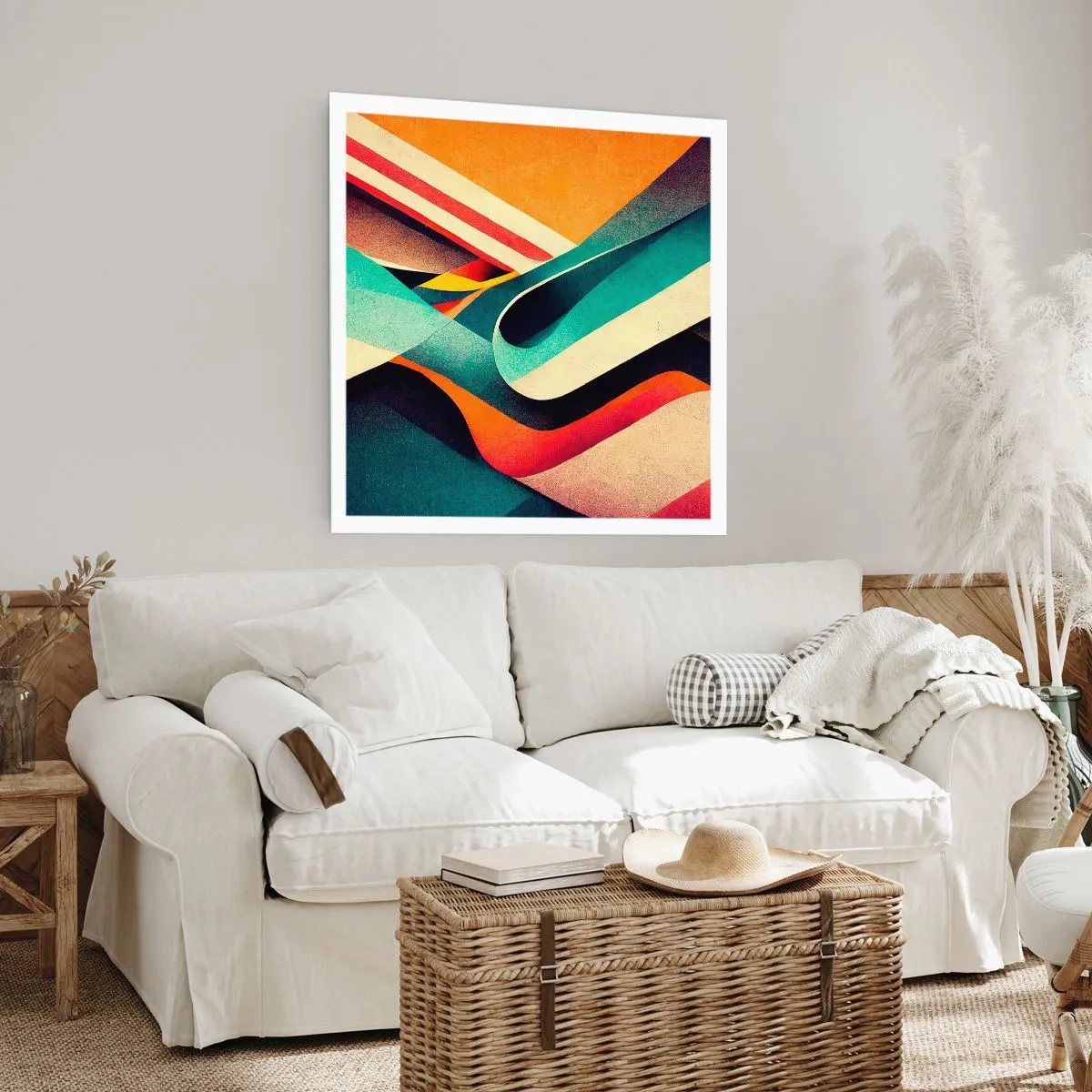 Affisch - Intensiv komposition - 60x60 cm