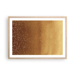 Affisch i ram av ljusek - Ljusets födsel - 70x50 cm