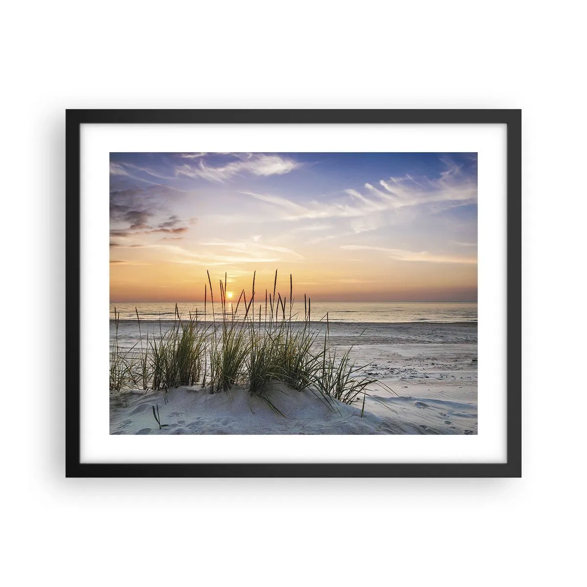 Affisch i svart ram - Titta, tänk, känn - 50x40 cm