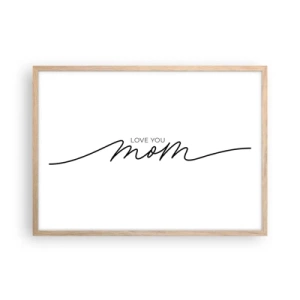 Affisch i ram av ljusek - Jag är mycket rörd - 70x50 cm