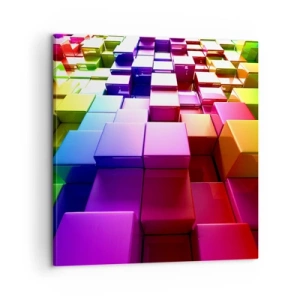 Canvastavla - Bild på duk - Opkonst-variationer - 60x60 cm