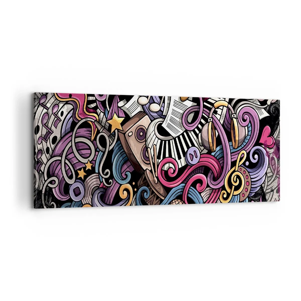 Canvastavla - Bild på duk - Komplicerad melodi - 100x40 cm