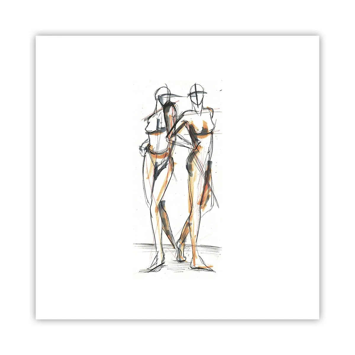 Affisch - Charmens studie - 30x30 cm