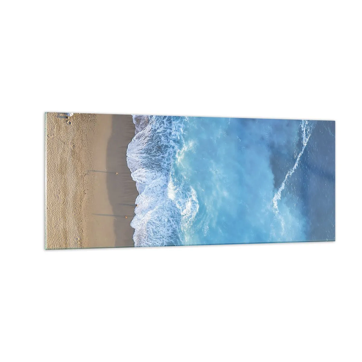 Glastavla - Bild på glas - Blå styrka - 100x40 cm