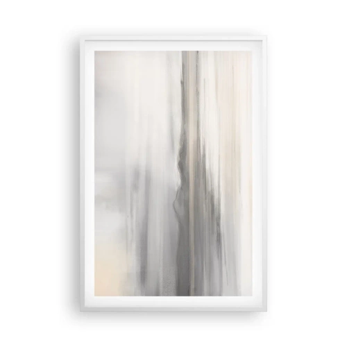 Affisch i vit ram - En eftertänksam bakgrund - 61x91 cm