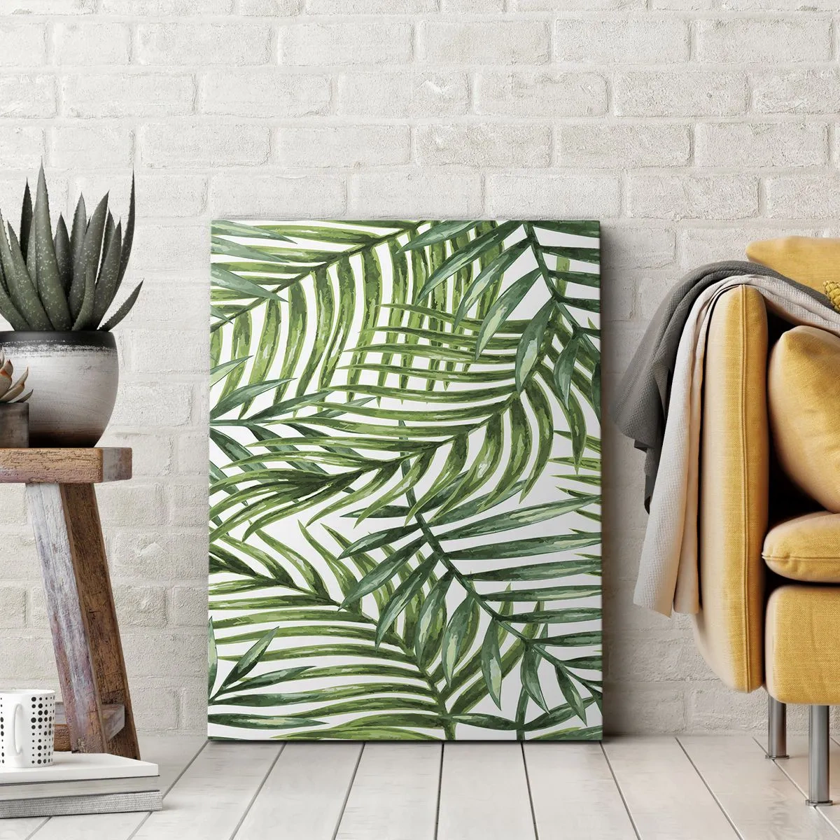 Canvastavla - Bild på duk - Under gröna baldakinen - 55x100 cm