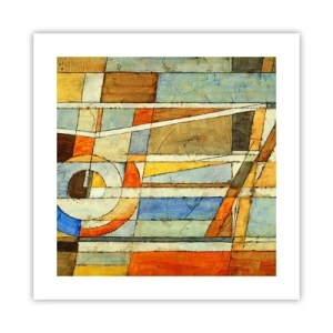 Affisch - Kubismen på bygget - 40x40 cm